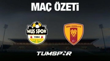 MAÇ ÖZETİ | Muşspor 1-0 Niğde Anadolu FK