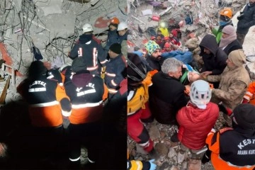 Malatya’da 42 saat sonra enkazdan 2 kişi sağ olarak kurtarıldı