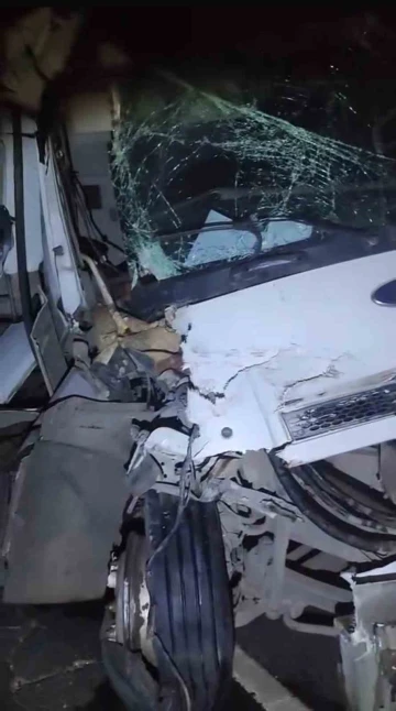 Mardin’de bariyerlere çarpan tır sürücüsü yaralandı
