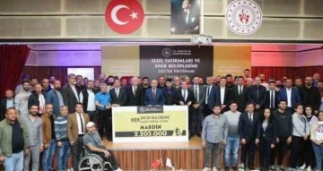 Mardin’de amatör spor kulüplerine 2 milyon 205 bin TL’lik destek