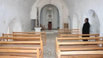 Mardin'de hırsızlar, 800 yıllık kiliseye dadandı: 'Çanı da çalmaya kalkmışlar'