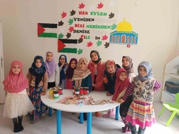 Mardinli çocuklarından Gazze’ye anlamlı destek
