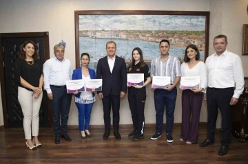 Mersin Büyükşehir Belediyesinden başarılı proje sunan personellere teşekkür belgesi
