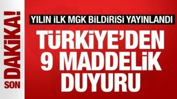 MGK bildirisi yayınlandı! Türkiye'den 9 maddelik duyuru! İşte alınan kararlar