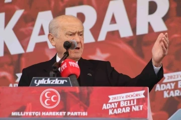 MHP Genel Başkanı Bahçeli: “Cumhurbaşkanı adayımız Recep Tayyip Erdoğan’dır”
