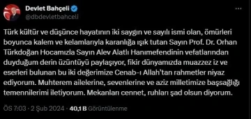 MHP lideri Bahçeli’den Alatlı ve Türkdoğan için başsağlığı mesajı
