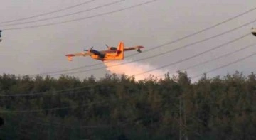Milas-Bodrum havalimanı kavşağındaki orman yangını kontrol altında