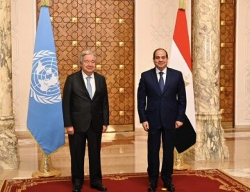 Mısır Cumhurbaşkanı Sisi ile BM Genel Sekreteri Guterres Arasında Gerçekleşen Görüşme