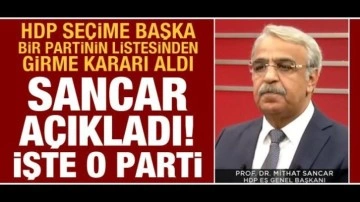 Mithat Sancar açıkladı: HDP seçime Yeşil Sol Parti listesinden girecek