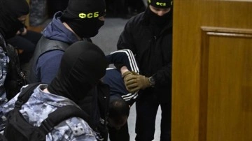 Moskova'da Terör Saldırısı Şüphelileri Mahkemeye Çıkarıldı