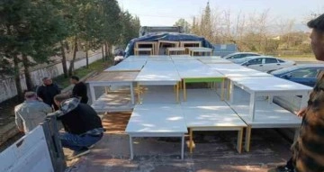 Muğla’da meslek liseleri depremzedeler için mobilya üretiyor