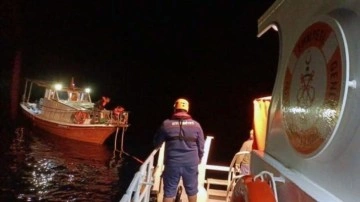 Muğla'da sürüklenen tekne kurtarıldı