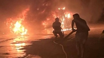 Muğla'da yangın: 3 otomobil zarar gördü