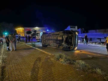 Nevşehir’de servis minibüsü devrildi: 2 yaralı
