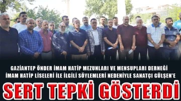 Önder-Der Gaziantep'ten sanatçı Gülşen'e sert tepki