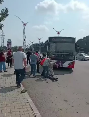 Otobüs şoförüne feci dayak kamerada

