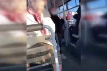 Otobüste kadınların "boş koltuk" tartışması kamerada