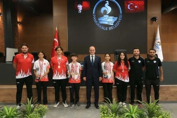 Pamukkaleli sporcular Başkan Örki’yle buluştu
