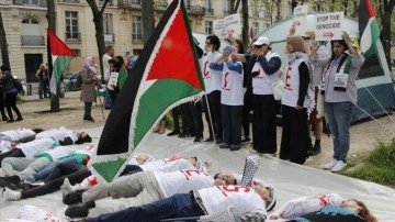 Paris ve Berlin'de Filistin'e Destek Gösterileri