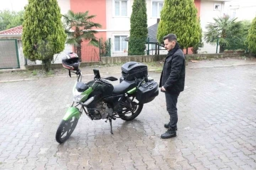 ‘Park edeceğim’ bahanesiyle çaldığı motosiklet ile yakalandı
