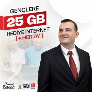 Pehlivan’dan gençlere bireysel 25 GB internet sözü
