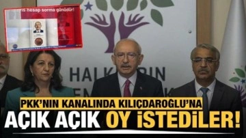 PKK'nın kanalında Kılıçdaroğlu'na açık açık oy istediler!