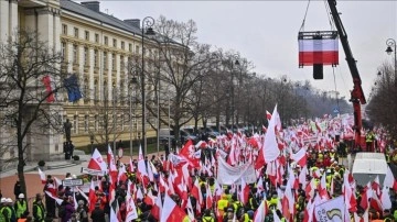 Polonyalı Çiftçiler Başkentte Gösteri Düzenledi