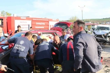 Samsun’da trafik kazası: 3’ü çocuk 8 yaralı
