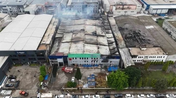 Samsun’daki fabrika yangını 9 saatte söndürüldü
