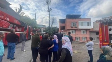 Samsun'da korkutan yangın söndürüldü