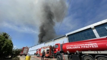 Şanlıurfa'daki Tekstil Fabrikasında Yangın Çıktı