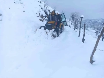 Sason’da kar nedeniyle ulaşıma kapanan köy yolları açılıyor
