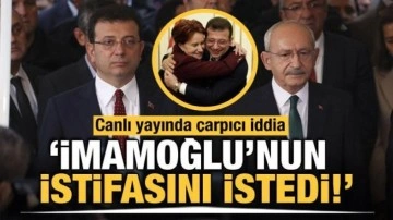 Savcı Sayan&rsquo;dan çarpıcı iddia: Kılıçdaroğlu İmamoğlu&rsquo;ndan istifasını istedi