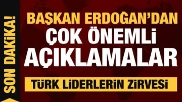 Semerkant'ta Türk zirvesi! Erdoğan'dan önemli açıklamalar