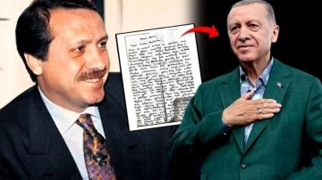 Sene 1996 doğru adam, sene 2023 doğru zaman! Başkan Erdoğan'a duygulandıran mektup!