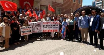 Siirt’teki STK’lardan Diyarbakır annelerine destek