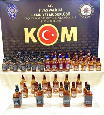 Sivas’ta 80 şişe kaçak alkol ele geçildi
