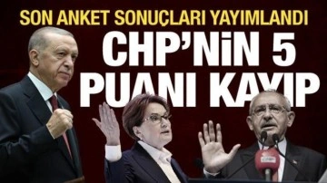 Son anket: AK Parti birinci, CHP'ye destek 5 puan düştü