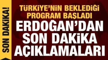 Son dakika haberi: Erdoğan, Türkiye Yüzyılı programında konuşuyor