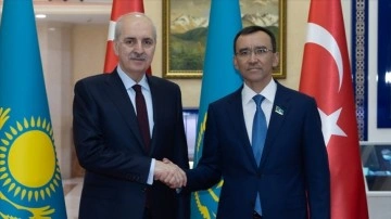 TBMM Başkanı Kurtulmuş, Kazakistan Senatosu Başkanı Aşimbayev ile görüştü