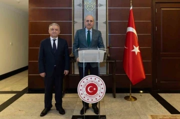 TBMM Başkanı Kurtulmuş, Türkiye’nin Astana Büyükelçiliğini ziyaret etti
