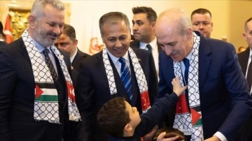 TBMM Başkanı Yerlikaya, Gazze'deki Kardeşleriyle Buluştu