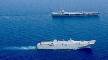 TCG Anadolu'yla USS Gerald R. Ford'dan ortak tatbikat