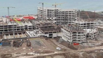 Trabzon Şehir Hastanesi'nin inşaatı hızla yükseliyor