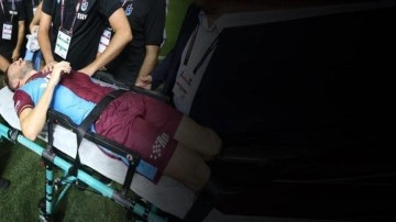Trabzonspor'da sakatlık şoku! Ambulansla hastaneye kaldırıldı