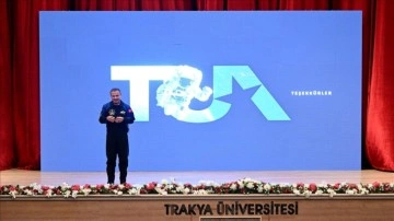 Trakya Üniversitesi Balkan Kongre Merkezi'nde Türkiye'nin İnsanlı İlk Uzay Misyonu Anlatıldı