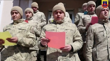 Türkiye-İran sınırında görevli askerler çocukların mektubuyla duygulandı
