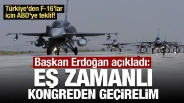 Türkiye'den F-16'lar için ABD'ye teklif! Erdoğan açıkladı: Eş zamanlı kongreden geçir