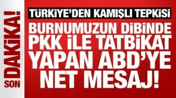 Türkiye'den Kamışlı tepkisi: Burnumuzun dibinde PKK ile tatbikat yapan ABD'ye net mesaj!