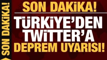 Türkiye'den Twitter'a 'deprem' uyarısı: Dezenformasyonlara karşı sorumluluk çağr